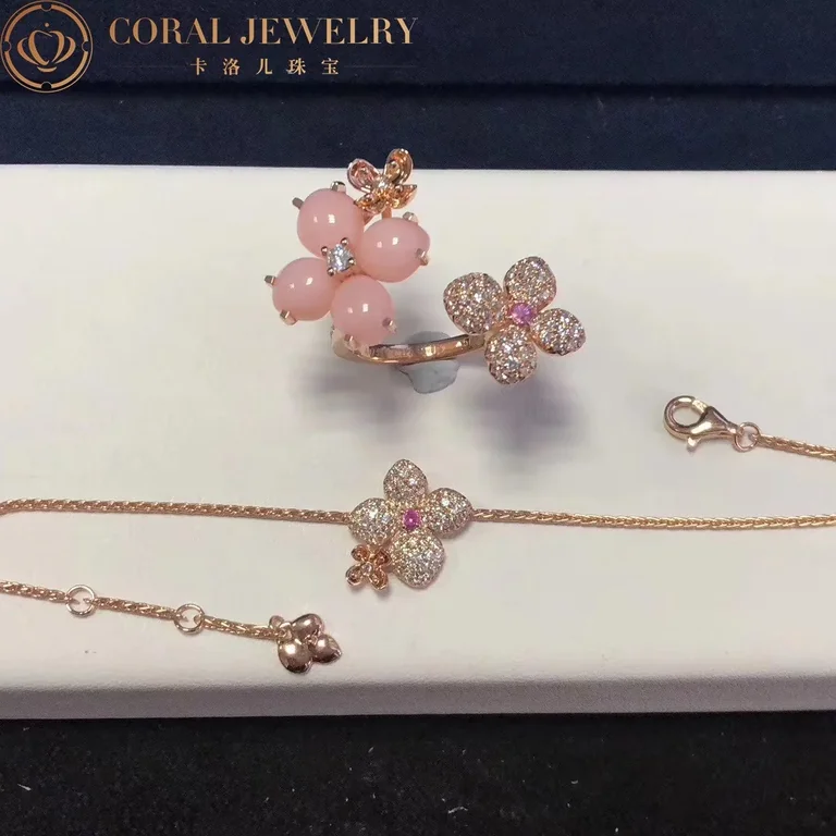 Chaumet Hortensia Astres 083525 d?Or Gold Sapphire Diamond Bracelet 3