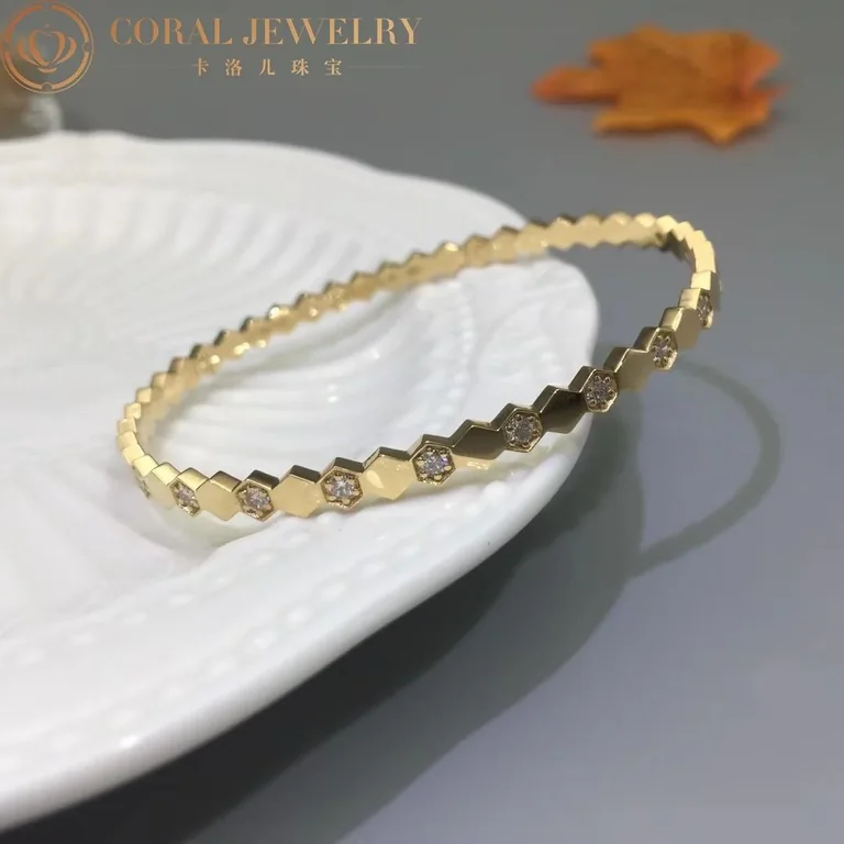 Chaumet Bee My Love Bracelet 083439 Yellow gold diamonds 5