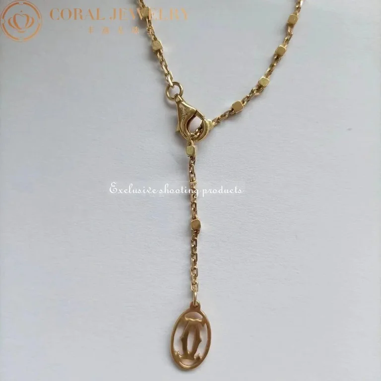 Cartier Panthère de B7224738 Cartier Necklace Yellow Gold Diamonds Tsavorite Onyx 4