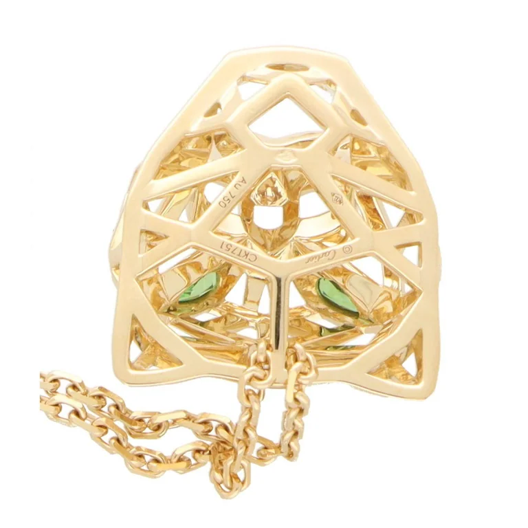 Cartier Panthère de Cartier N7424210 Necklace Yellow Gold Tsavorite Garnets Onyx