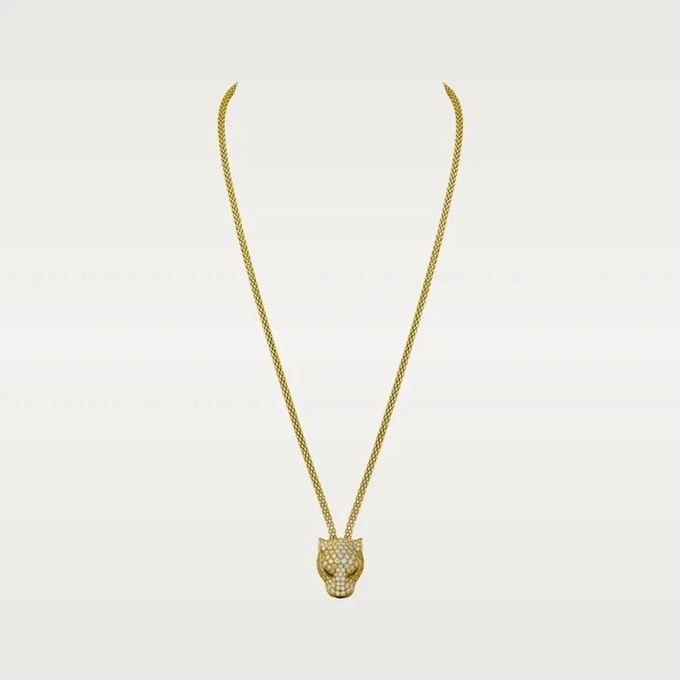 Cartier Panthère de Cartier N7408238 Necklace Yellow Gold Pave Diamond 1