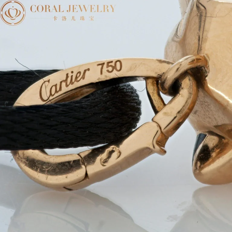 Cartier Panthère de N3023000 Cartier Necklace Yellow Gold Panthere Sautoir On A Black Cord Pendant