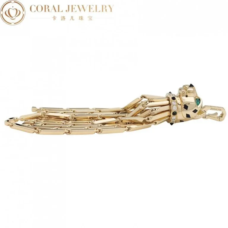 Cartier Panthère de N7051000 Cartier Necklace Yellow Gold Long Tassel Spotted Panthere Pendant 5
