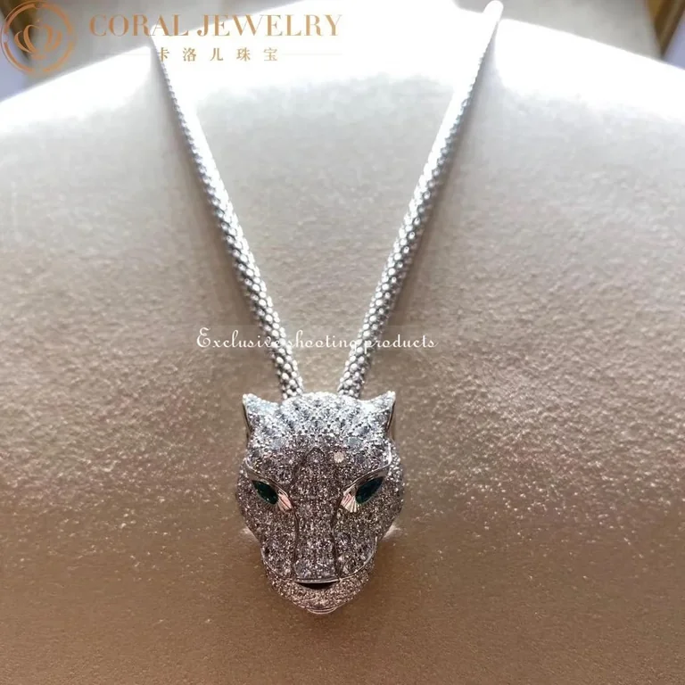 Cartier Panthère de N7408238 Cartier Necklace White Gold Pave Diamond 2