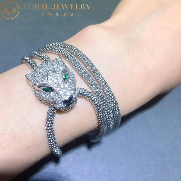 Cartier Panthère de N7408238 Cartier Necklace White Gold Pave Diamond 3