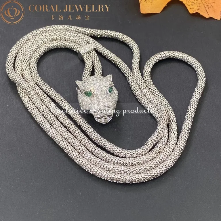 Cartier Panthère de N7408238 Cartier Necklace White Gold Pave Diamond 9