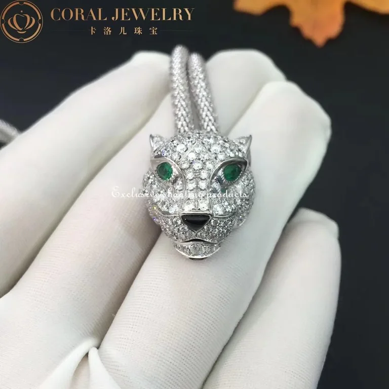 Cartier Panthère de N7408238 Cartier Necklace White Gold Pave Diamond 10