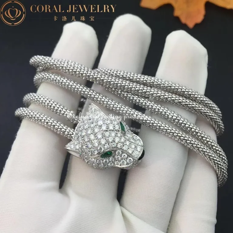Cartier Panthère de N7408238 Cartier Necklace White Gold Pave Diamond 11