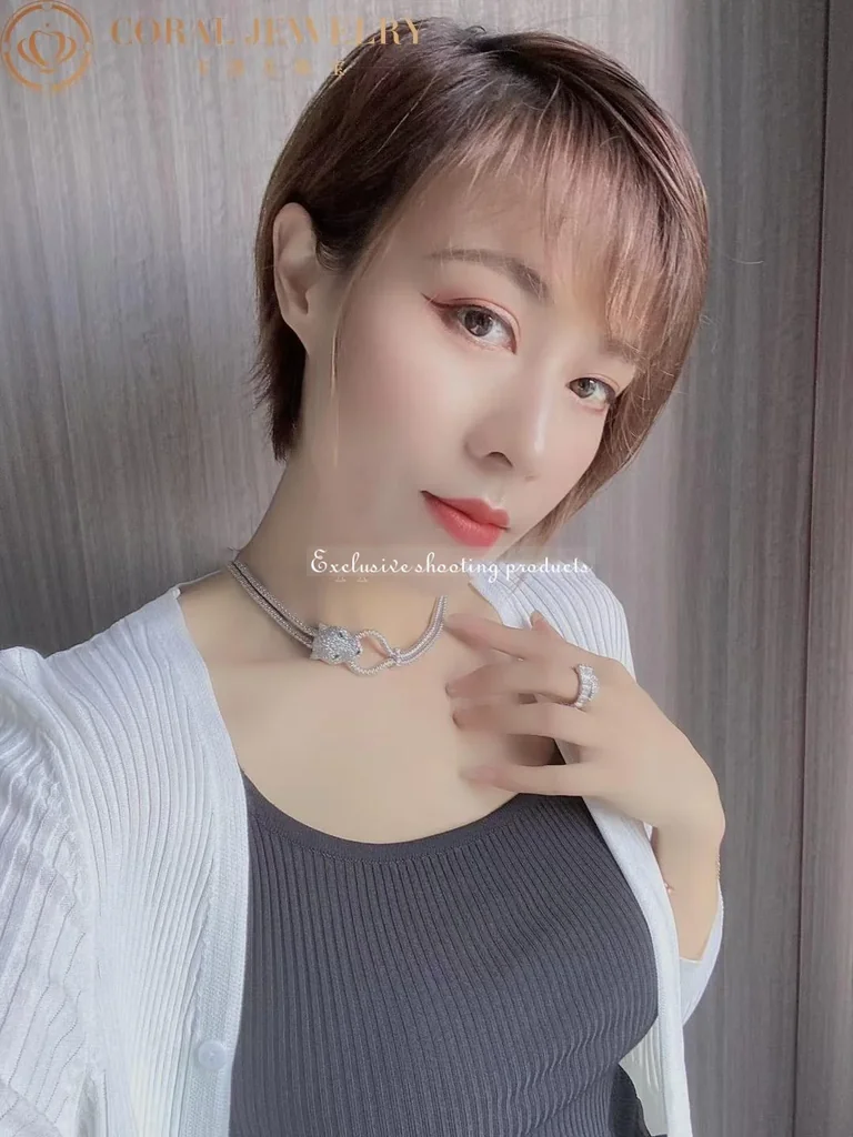 Cartier Panthère de N7408238 Cartier Necklace White Gold Pave Diamond 13