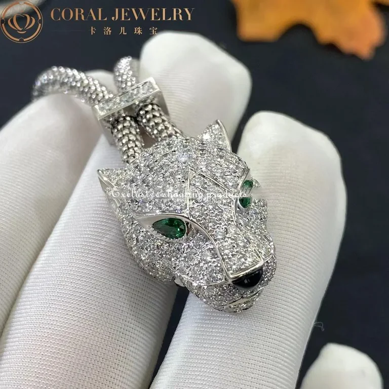 Cartier Panthère de N7408238 Cartier Necklace White Gold Pave Diamond 15
