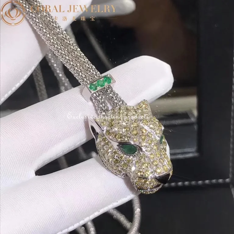 Cartier Panthère de Cartier Necklace White Gold Pave Diamond Customized N7408238-Customized 5