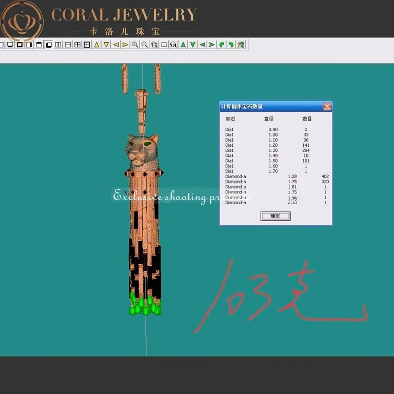 Cartier Panthere De Cartier Necklace White Gold Set With Emeralds Onyx And Diamonds Hp700480 Coral 0
