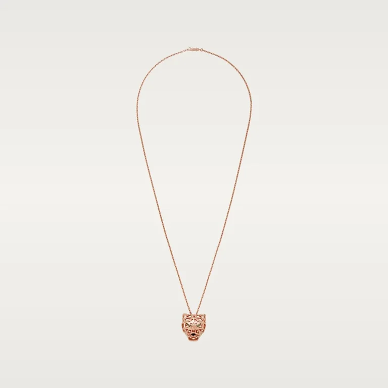 Cartier Panthère de N7424210 Cartier Necklace Rose Gold Tsavorite Garnets Onyx 1