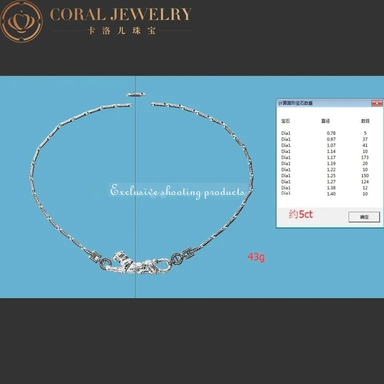 Cartier Panthère de N7048700 Cartier Necklace in White Gold 2