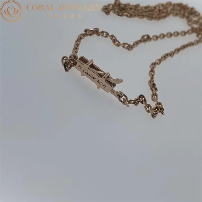 Cartier B7224527 Love Necklace Diamond-paved Rose Gold 10