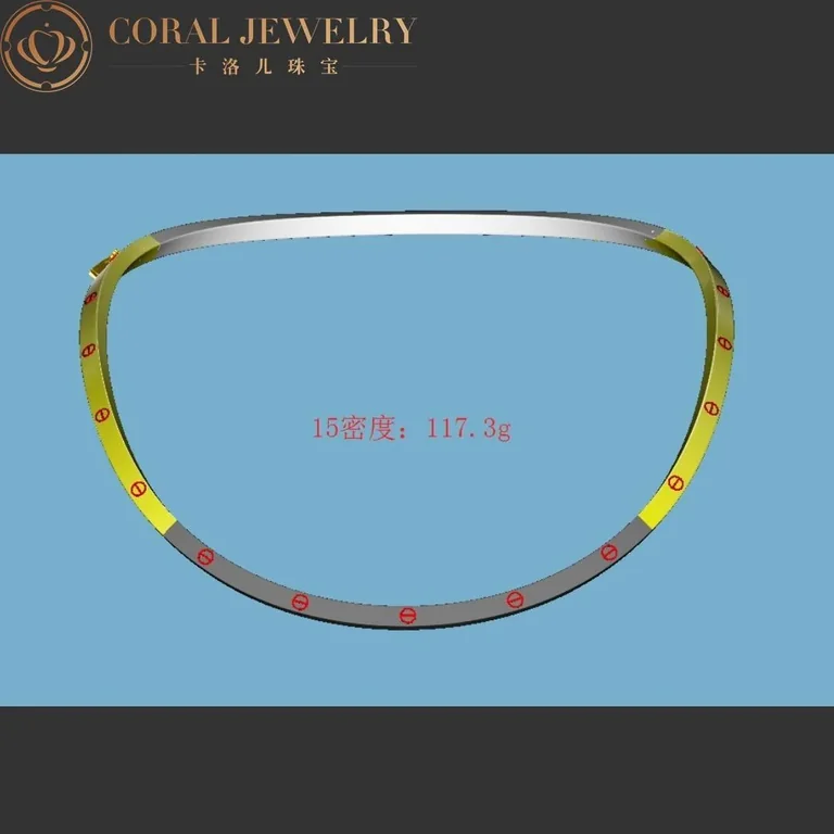 Cartier Love Necklace B7224761 Yellow Gold Collar 2