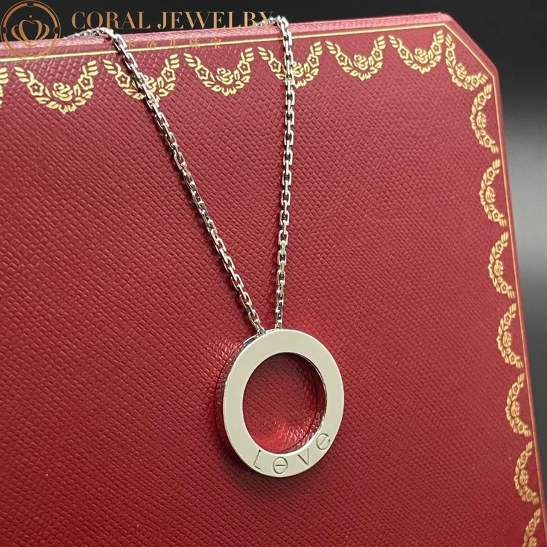 Cartier Love Necklace B7014300 18K White Gold 2