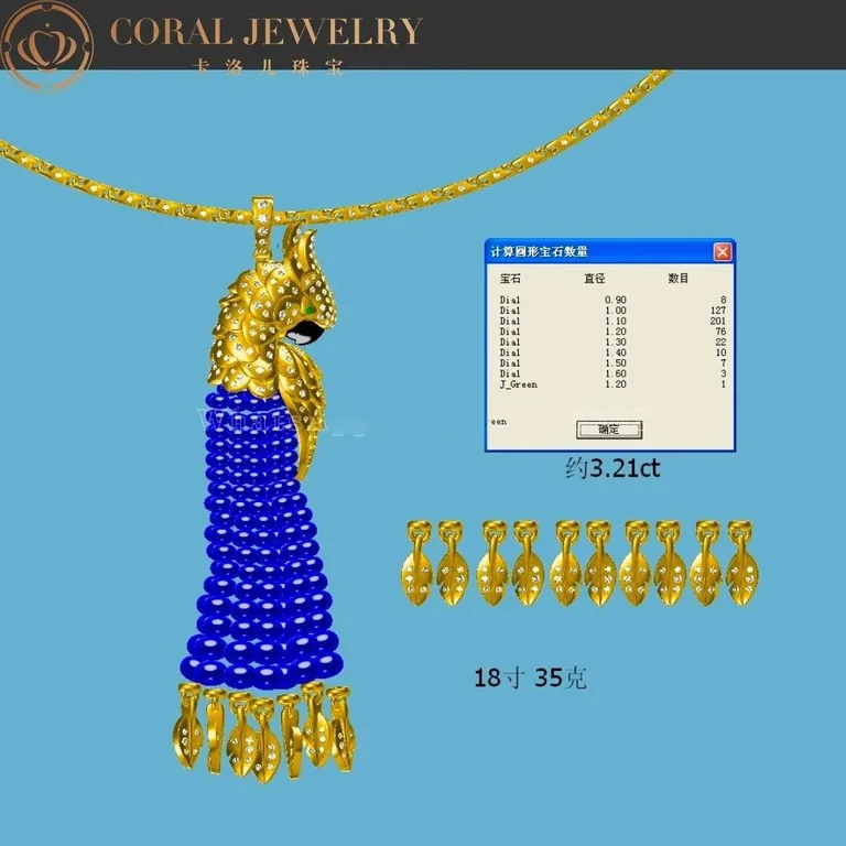 Cartier Les Oiseaux Libérés H3000008 Necklace White Gold Grey Mother-of Pearl Emeralds Diamonds 5