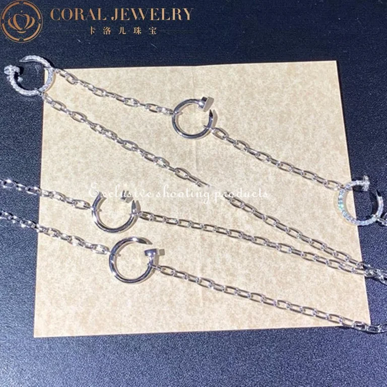 Cartier Juste Un Clou N7413400-1 White Gold Diamond Chain Necklace 7