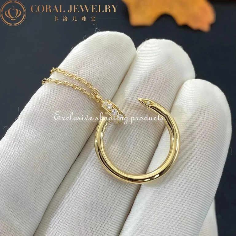 Cartier Juste un Clou Necklace B7224512 Yellow Gold Diamonds 6