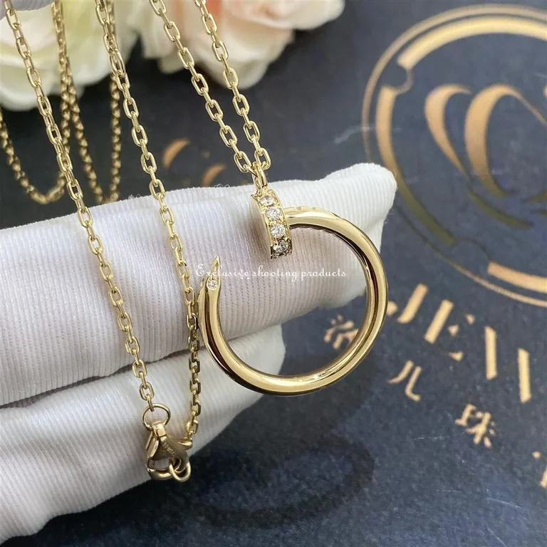 Cartier Juste un Clou Necklace B7224512 Yellow Gold Diamonds 6