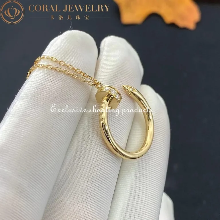 Cartier Juste un Clou Necklace B7224512 Yellow Gold Diamonds 5