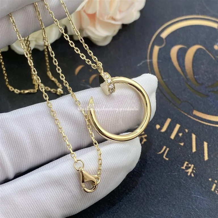 Cartier Juste un Clou Necklace B7224512 Yellow Gold Diamonds 4