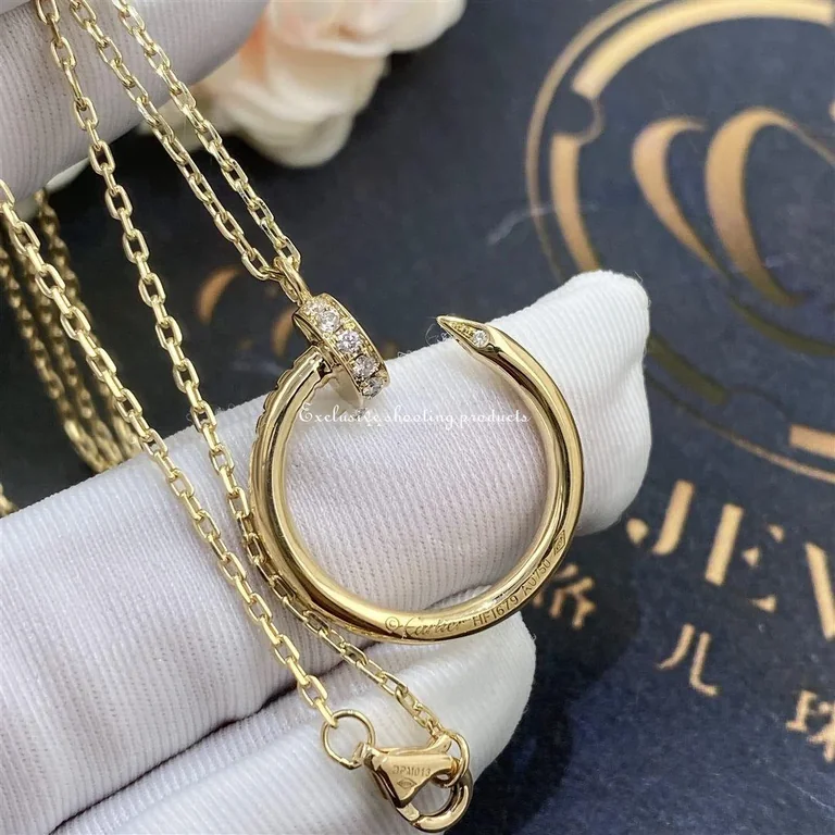 Cartier Juste un Clou Necklace B7224512 Yellow Gold Diamonds 3