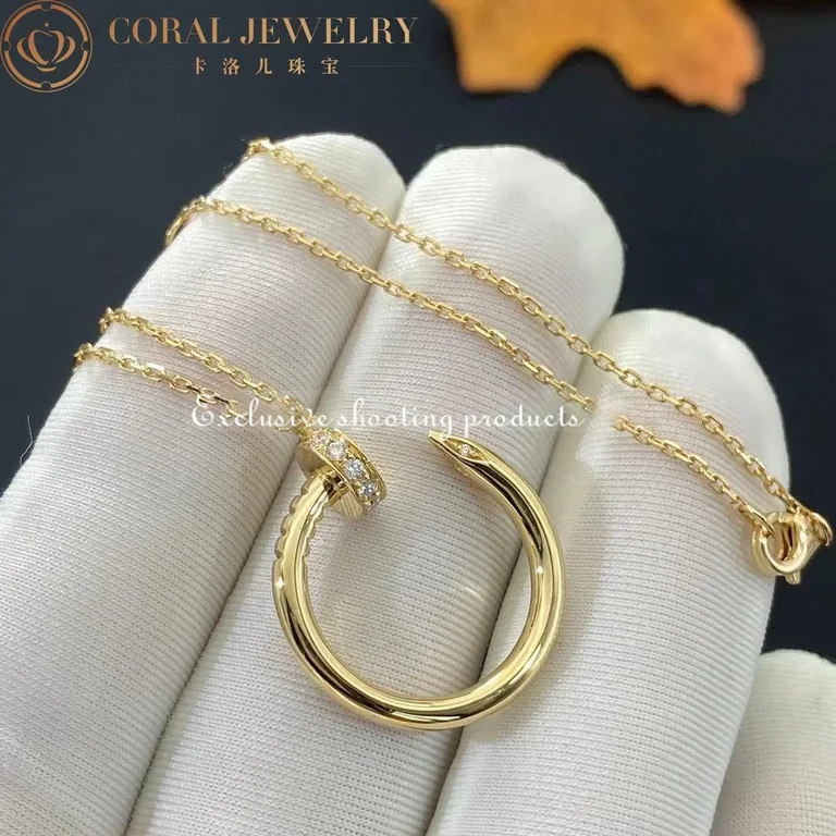 Cartier Juste un Clou Necklace B7224512 Yellow Gold Diamonds 2