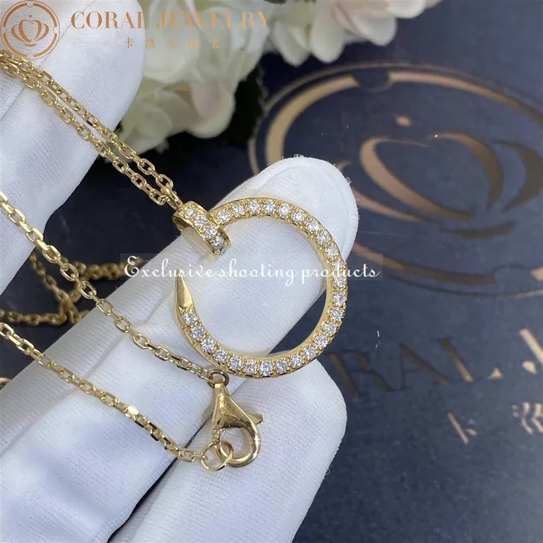 Cartier Juste un Clou Necklace B7224511 Yellow Gold Diamonds 9