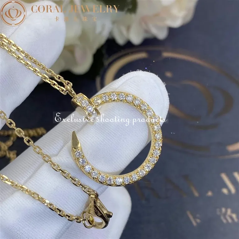 Cartier Juste un Clou Necklace B7224511 Yellow Gold Diamonds 7