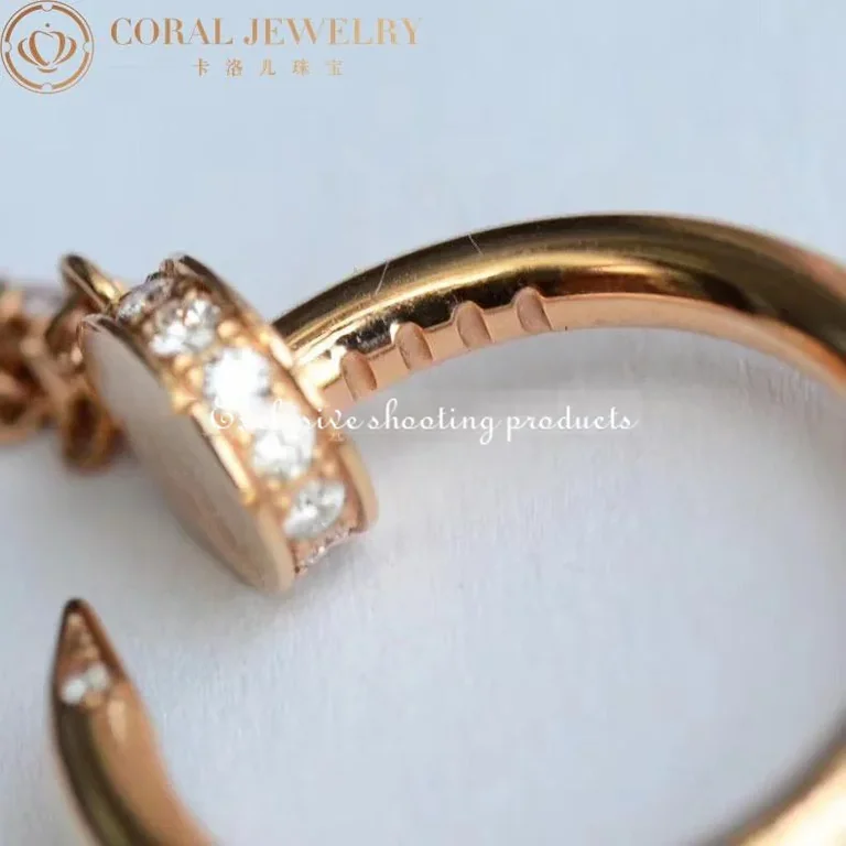 Cartier B7224513 Juste un Clou Necklace Rose Gold Diamonds 7