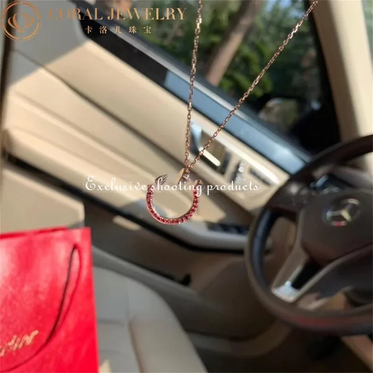 Cartier Juste un Clou B7224778 Necklace Rose Gold Rubies 6