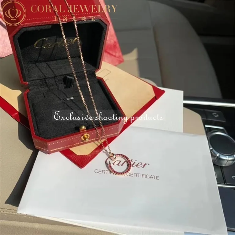 Cartier Juste un Clou B7224778 Necklace Rose Gold Rubies 5