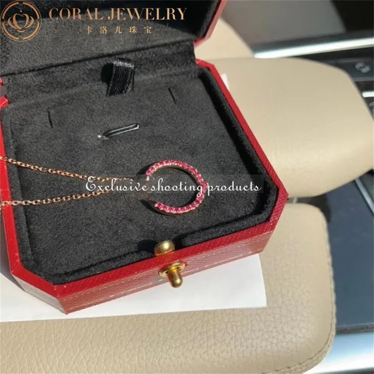 Cartier Juste un Clou B7224778 Necklace Rose Gold Rubies 3