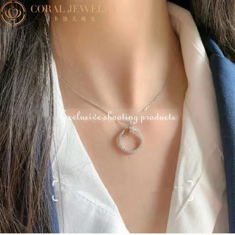 Cartier Juste un Clou B3046900 Necklace White Gold Diamonds 2