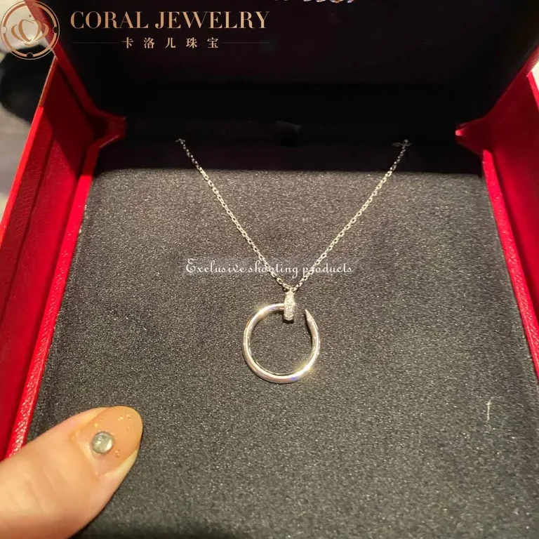 Cartier Juste un Clou B7224514 Necklace White Gold Diamonds 7