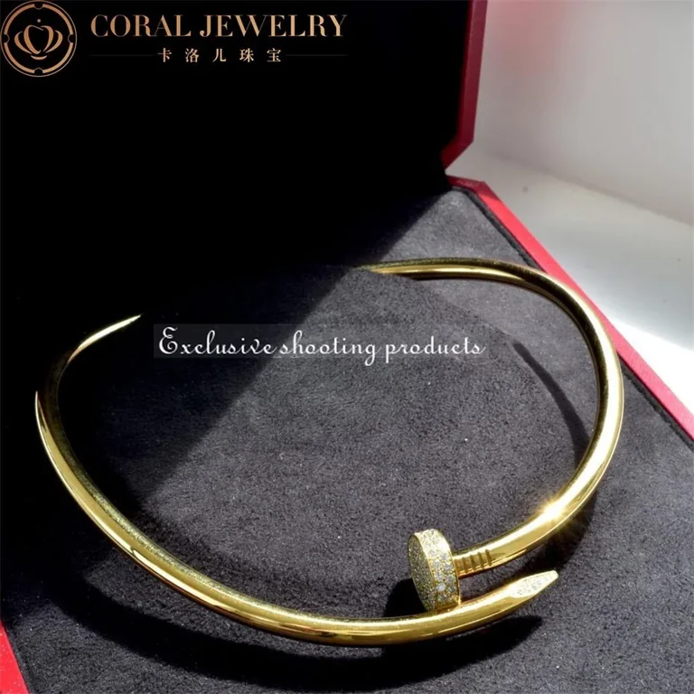 Cartier Juste un Clou Collar N7424270 Necklace Large Model Yellow Gold Diamonds 14