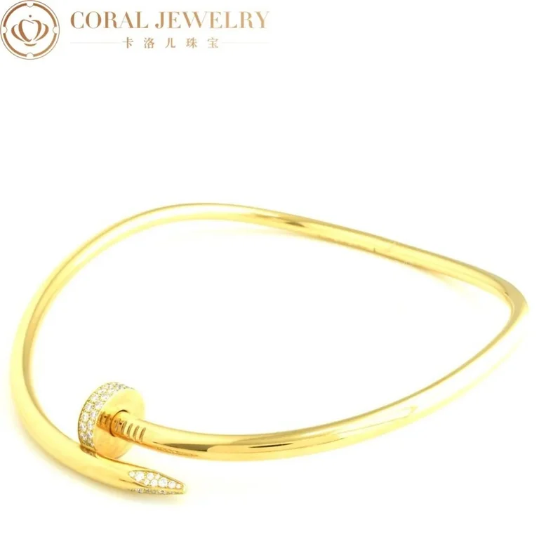 Cartier Juste un Clou Collar N7424270 Necklace Large Model Yellow Gold Diamonds 9