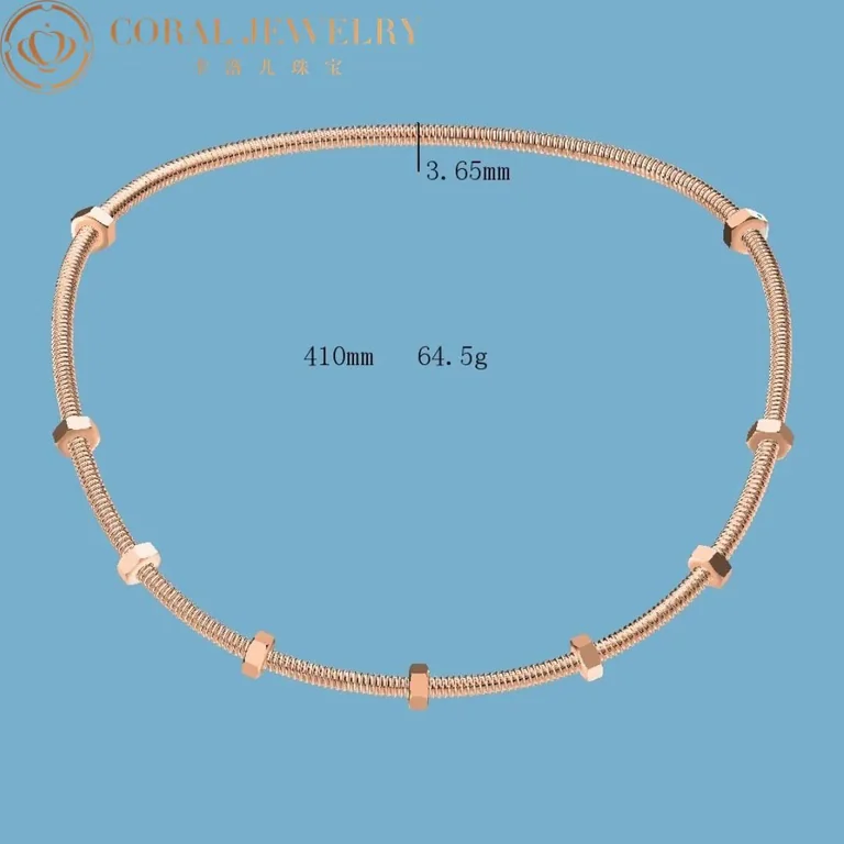 Cartier Ecrou De Cartier Necklace Rose Gold N7424398