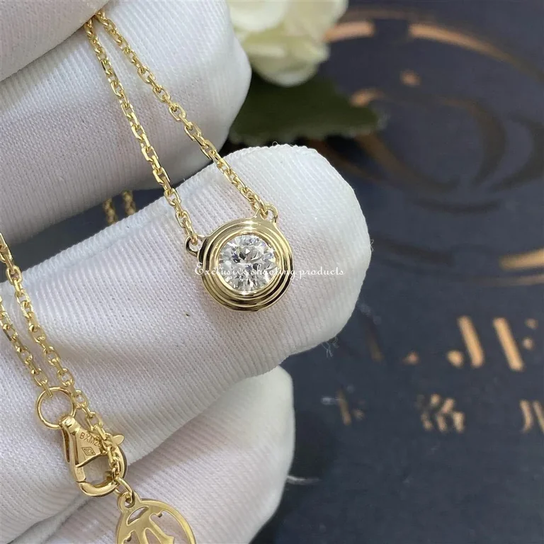Cartier D?amour Necklace B7215500 Large Model Yellow Gold Diamond 5