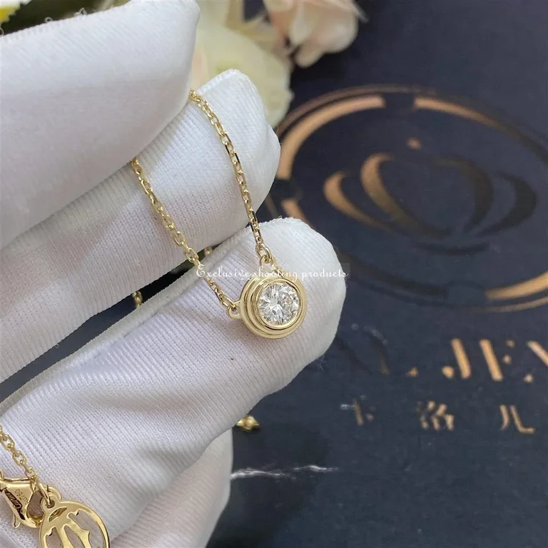 Cartier D?amour Necklace B7215500 Large Model Yellow Gold Diamond 4