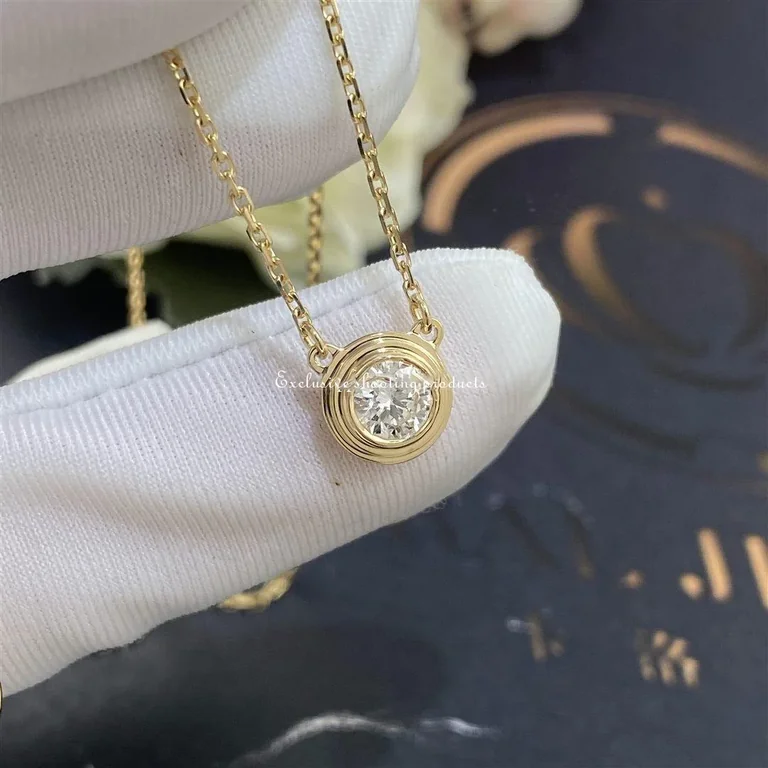 Cartier D?amour Necklace B7215500 Large Model Yellow Gold Diamond 2