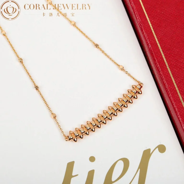 Cartier Clash De Cartier B722474 Necklace Small Model Rose Gold 14