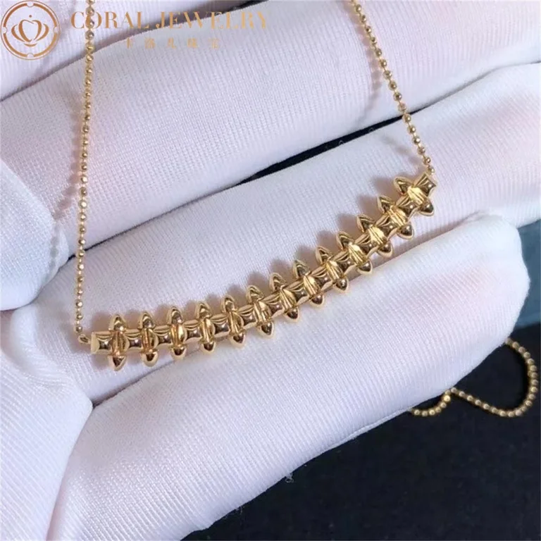 Cartier Clash De Cartier B722474 Necklace Small Model Rose Gold 7