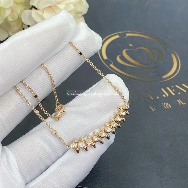 Cartier Clash De Cartier N7424312 Necklace Rose Gold Diamonds 5