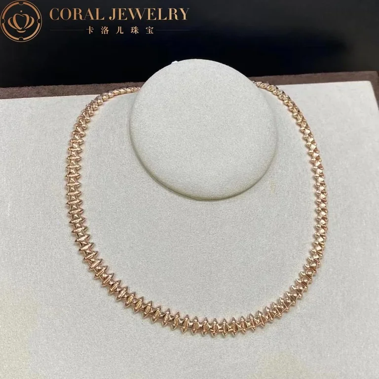 Cartier Clash De Cartier Flexible N7424407 Necklace Medium Model Rose Gold 8