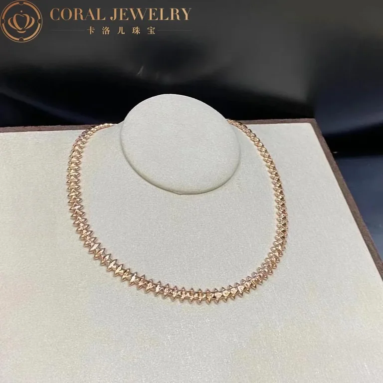 Cartier Clash De Cartier Flexible N7424407 Necklace Medium Model Rose Gold 5