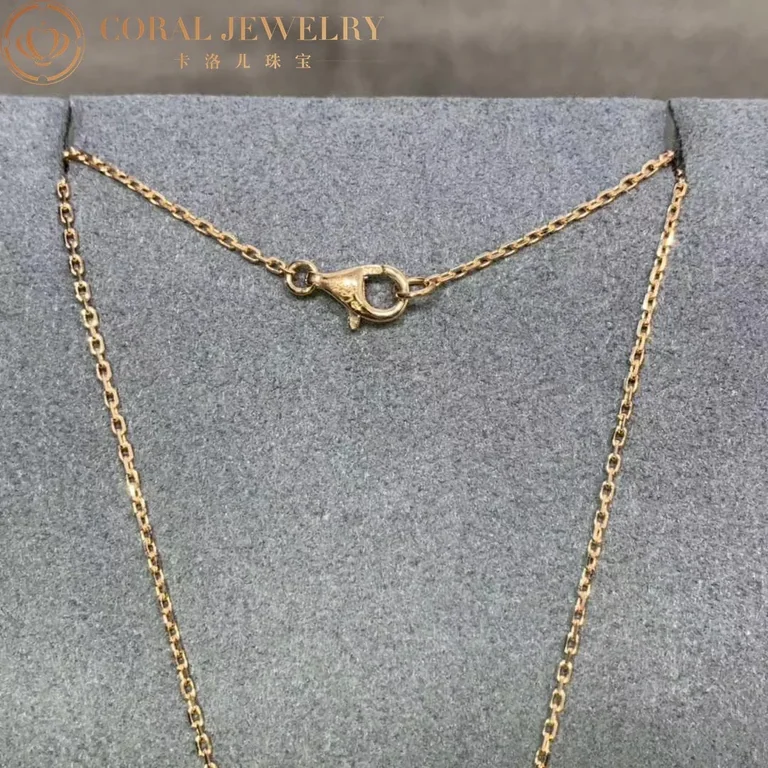 Cartier Amulette De Cartier B7224558 Necklace Small Model Rose Gold Onyx 3