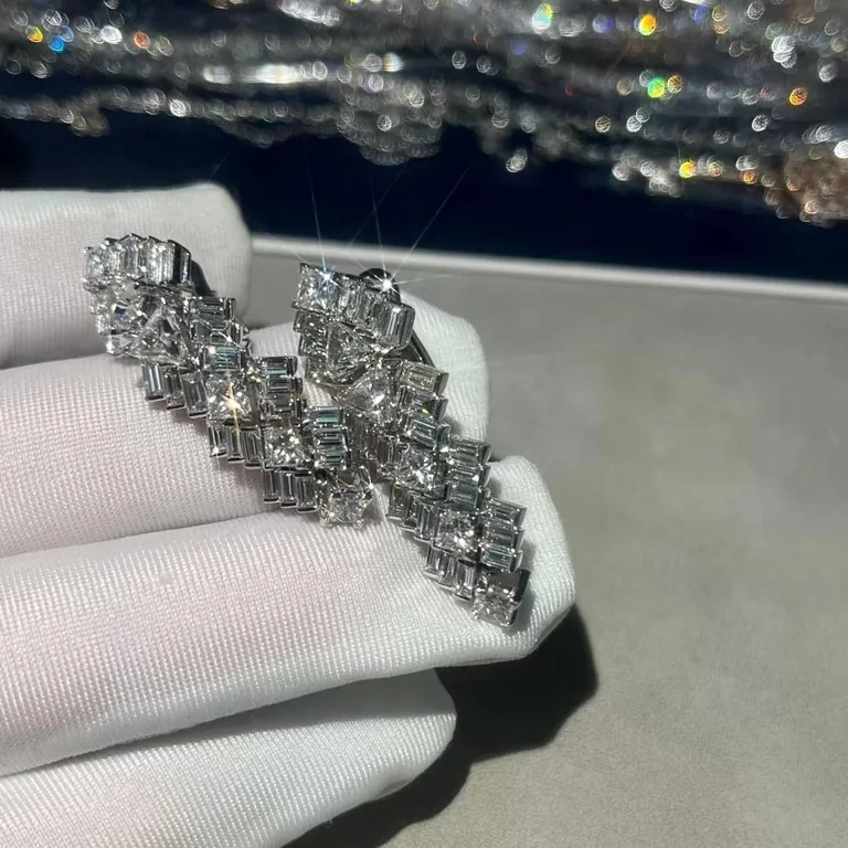 Cartier Reflection H8000459 De Cartier Earrings White Gold Diamonds 6